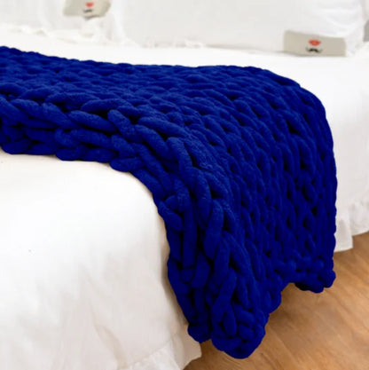 Chunky Knitted Blanket