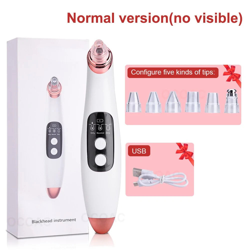 Visible Camera Blackhead Remover Vacuum Suction